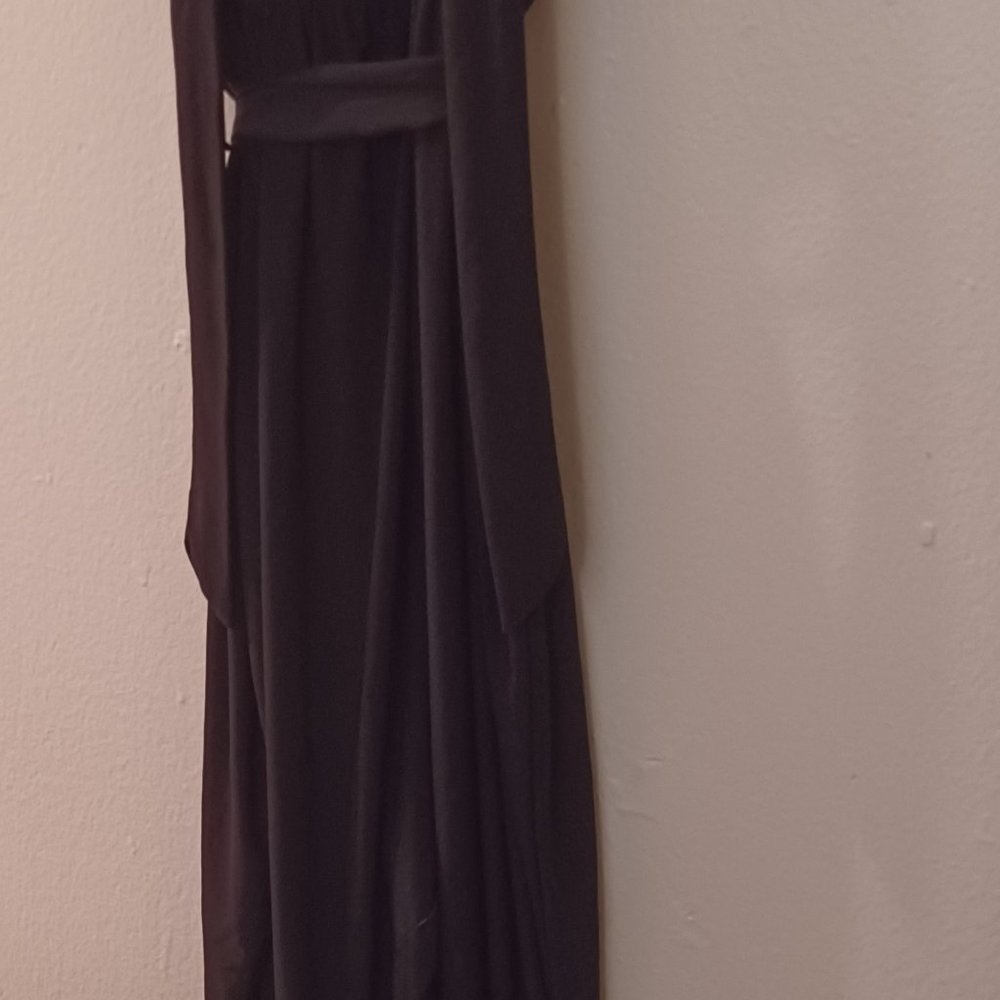 Cameo Black Mixed Media Dressy Jumpsuit Size 1X - Picture 13 of 13